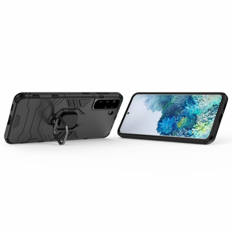 Κάλυμμα Samsung Galaxy S21 Plus 5G Μαύρο Ανθεκτικός Δακτύλιος
