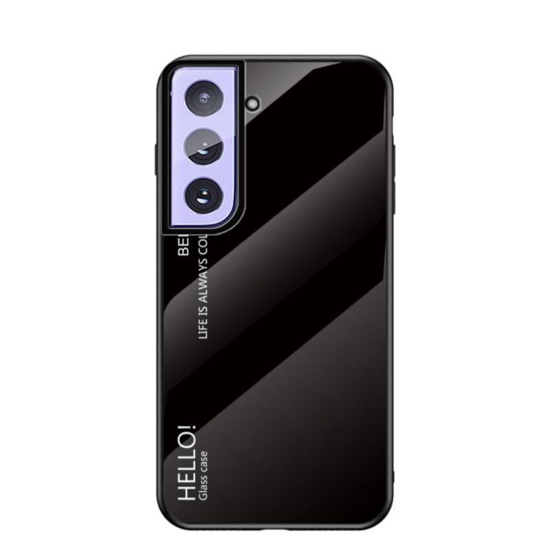 Κάλυμμα Samsung Galaxy S21 Plus 5G Μαύρο Γεια Σου Σκληρυμένο Γυαλί