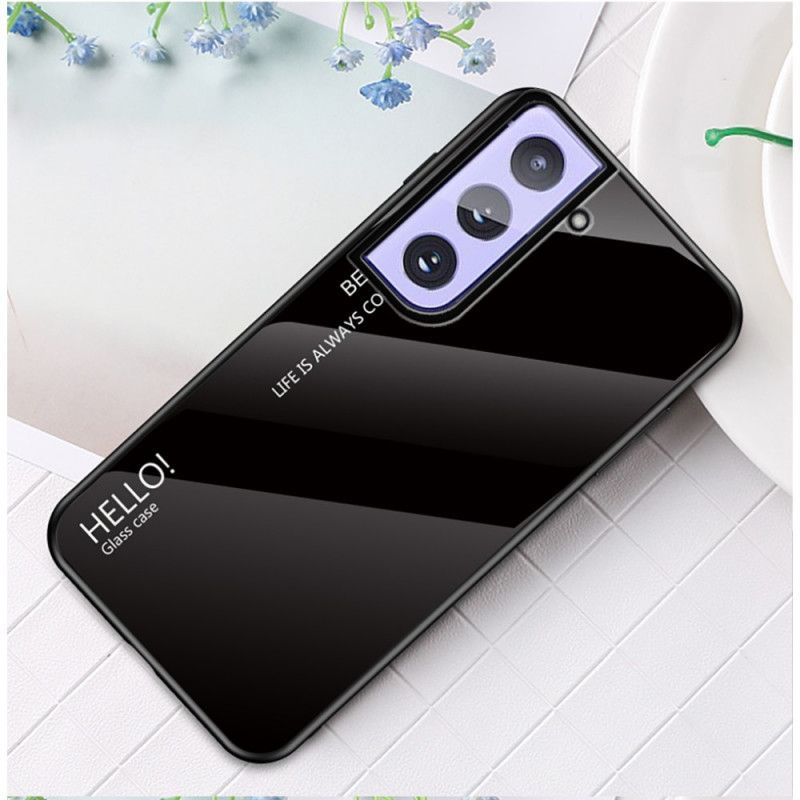 Κάλυμμα Samsung Galaxy S21 Plus 5G Μαύρο Γεια Σου Σκληρυμένο Γυαλί