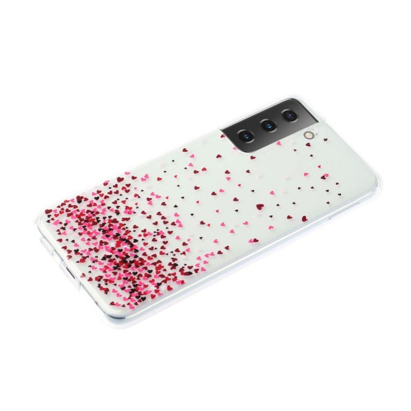 Κάλυμμα Samsung Galaxy S21 Plus 5G Θήκες Κινητών Απρόσκοπτη Πολλαπλές Κόκκινες Καρδιές