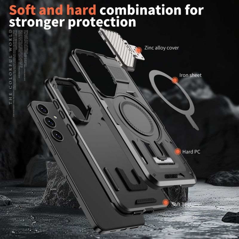 Κάλυμμα Samsung Galaxy S25 5g Βάση Και Προστατευτικό Φακού Συμβατά Με Magsafe