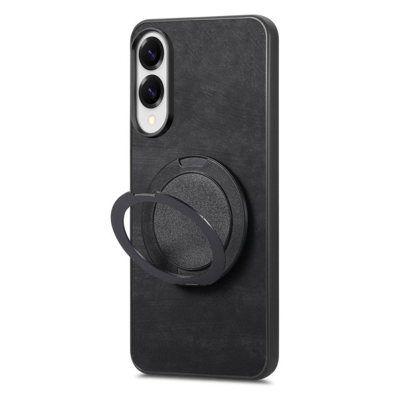 Κάλυμμα Samsung Galaxy S25 5g Edge Εφέ Σουέτ Με Περιστρεφόμενη Βάση Σιλικόνης