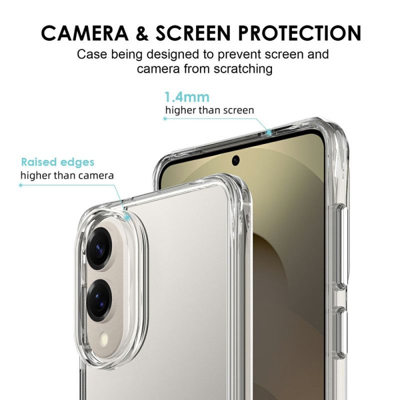 Κάλυμμα Samsung Galaxy S25 5g Edge Ενισχυμένο Διαφανές Σιλικόνης