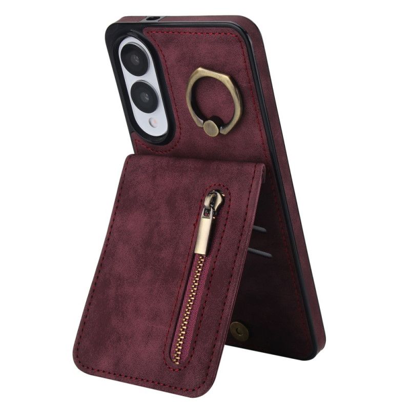 Κάλυμμα Samsung Galaxy S25 5g Edge Πορτοφόλι Με Φερμουάρ Και Τεχνολογία Rfid