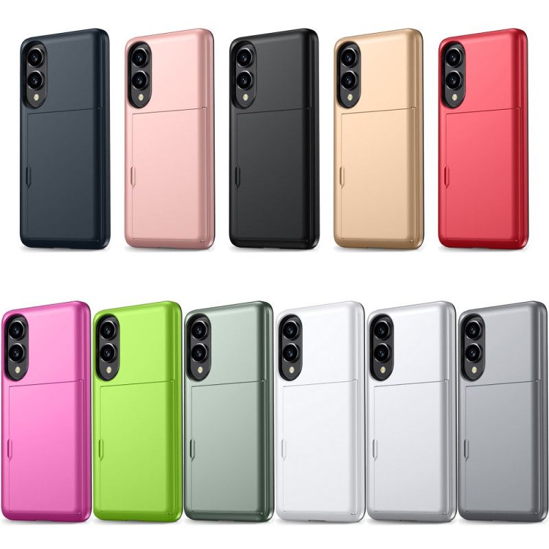 Κάλυμμα Samsung Galaxy S25 5g Edge Συρόμενη Θήκη Καρτών Σιλικόνης