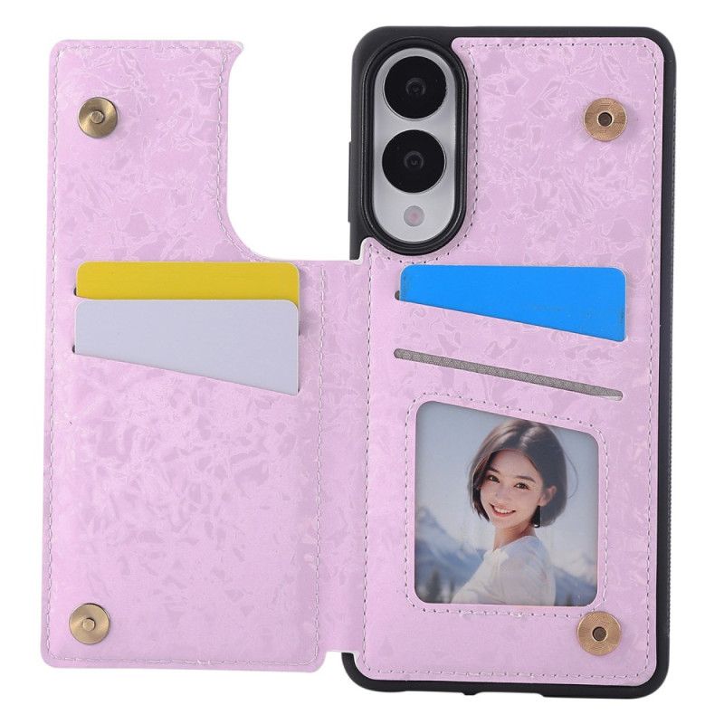 Κάλυμμα Samsung Galaxy S25 5g Edge Θήκη Καρτών Με Λουλούδια Σιλικόνης