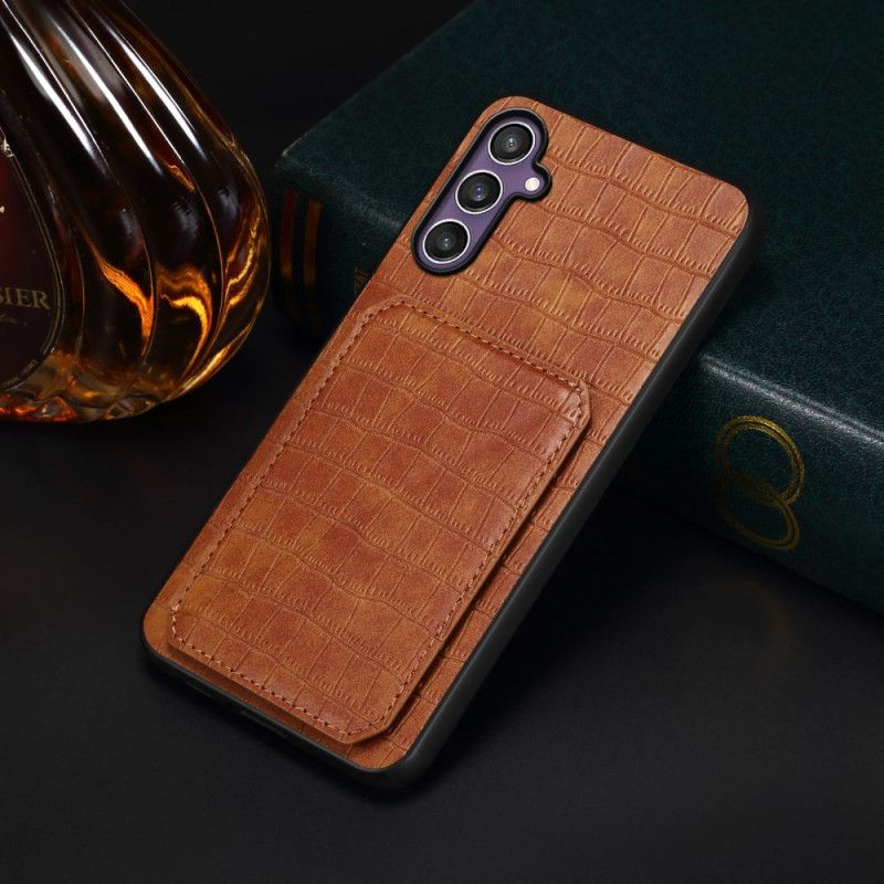 Κάλυμμα Samsung Galaxy S25 5g Θήκη Καρτών Με Υφή Κροκόδειλου