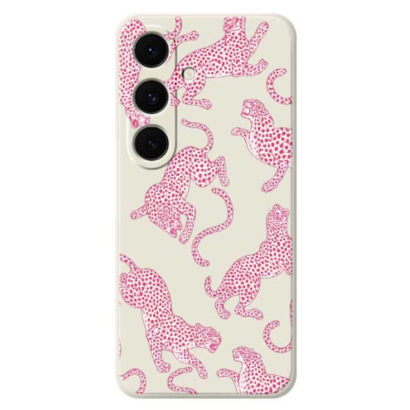 Κάλυμμα Samsung Galaxy S25 Fe Σιλικόνη Pink Leopard Σιλικόνης