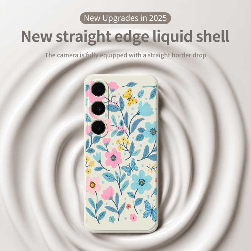 Κάλυμμα Samsung Galaxy S25 Fe Θήκες Κινητών Σιλικόνη Λουλουδιών