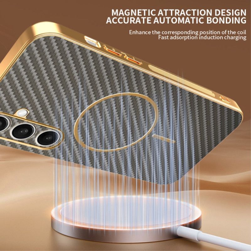 Κάλυμμα Samsung Galaxy S25 Fe Θήκες Κινητών Σχεδιασμός Magsafe Με Ίνες Άνθρακα