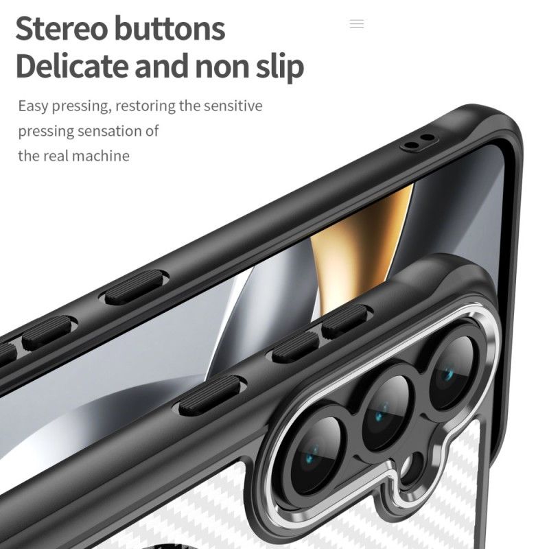 Κάλυμμα Samsung Galaxy S25 Fe Θήκες Κινητών Συμβατό Με Magsafe Υφή Ίνων Άνθρακα