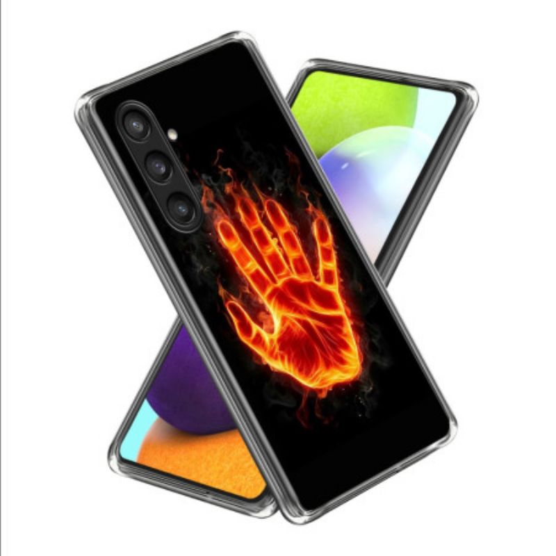 Κάλυμμα Samsung Galaxy S25 Plus 5g Φλεγόμενο Χέρι Σιλικόνης