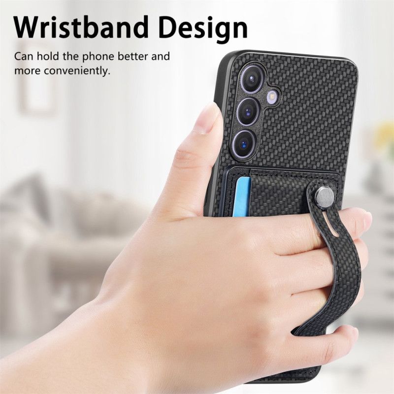 Κάλυμμα Samsung Galaxy S25 Plus 5g Λουράκι Και Θήκη Καρτών