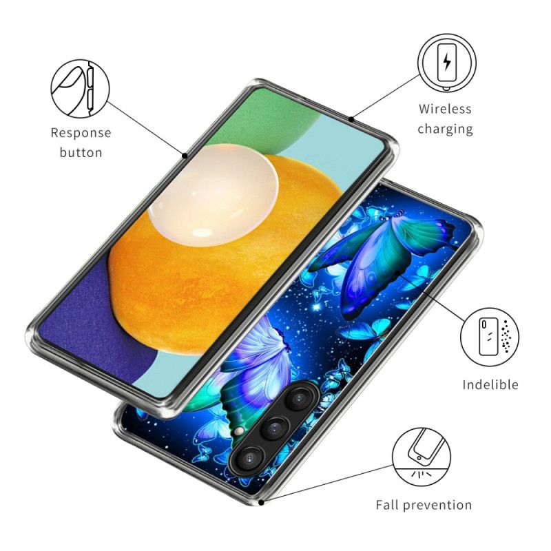 Κάλυμμα Samsung Galaxy S25 Plus 5g Μπλε Πεταλούδες