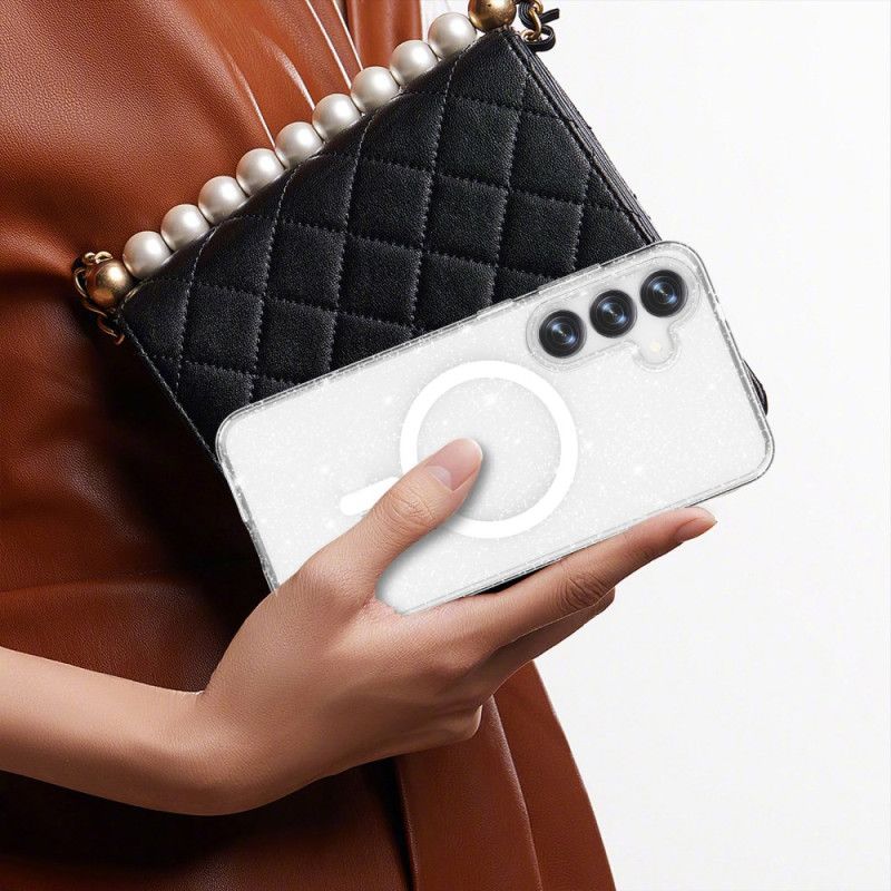 Κάλυμμα Samsung Galaxy S25 Plus 5g Συμβατό Με Magsafe Με Γκλίτερ Πίσω Μέρος