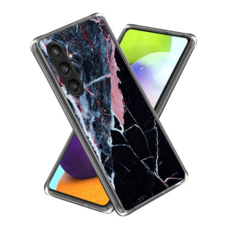Κάλυμμα Samsung Galaxy S25 Plus 5g Θήκες Κινητών Μαύρο Και Ροζ Μάρμαρο