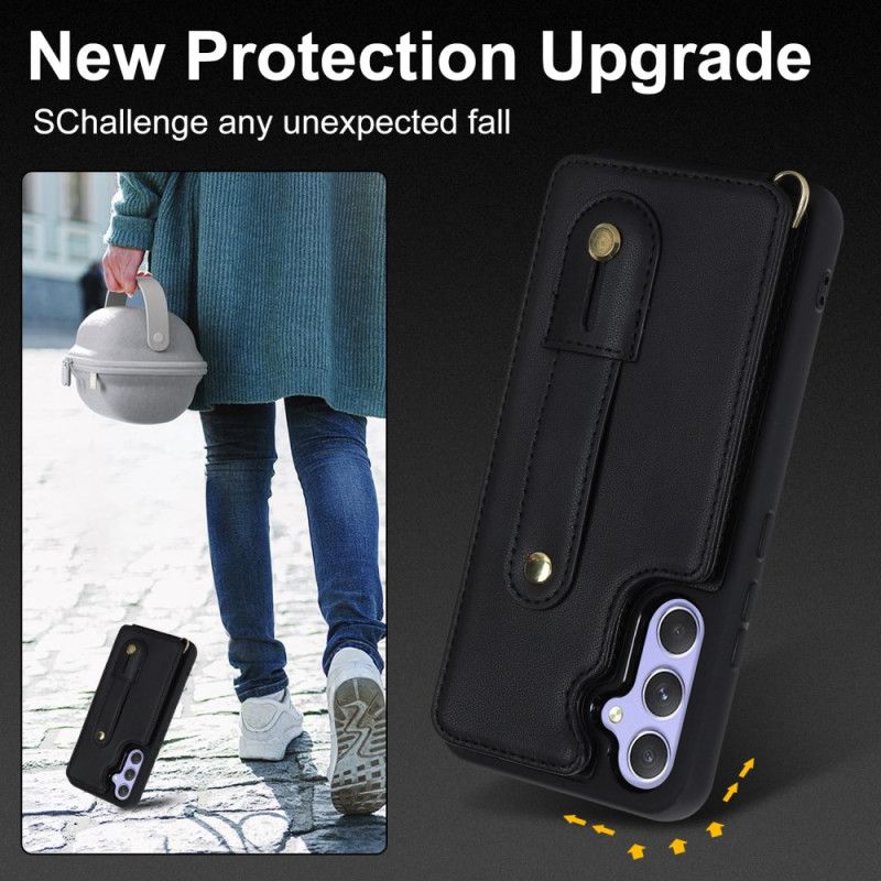 Κάλυμμα Samsung Galaxy S25 Plus 5g Θήκη Καρτών Και Λουράκι