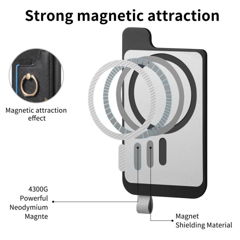 Κάλυμμα Samsung Galaxy S25 Ultra 5g Αποσπώμενη Θήκη Καρτών Σε Στυλ Σουέτ