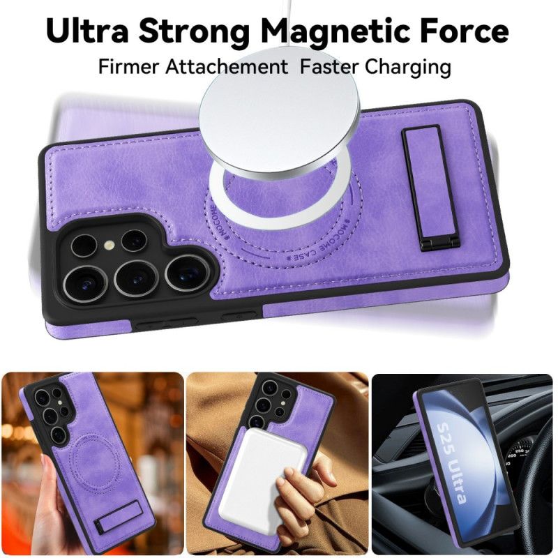 Κάλυμμα Samsung Galaxy S25 Ultra 5g Δερμάτινο Εφέ Συμβατό Με Magsafe