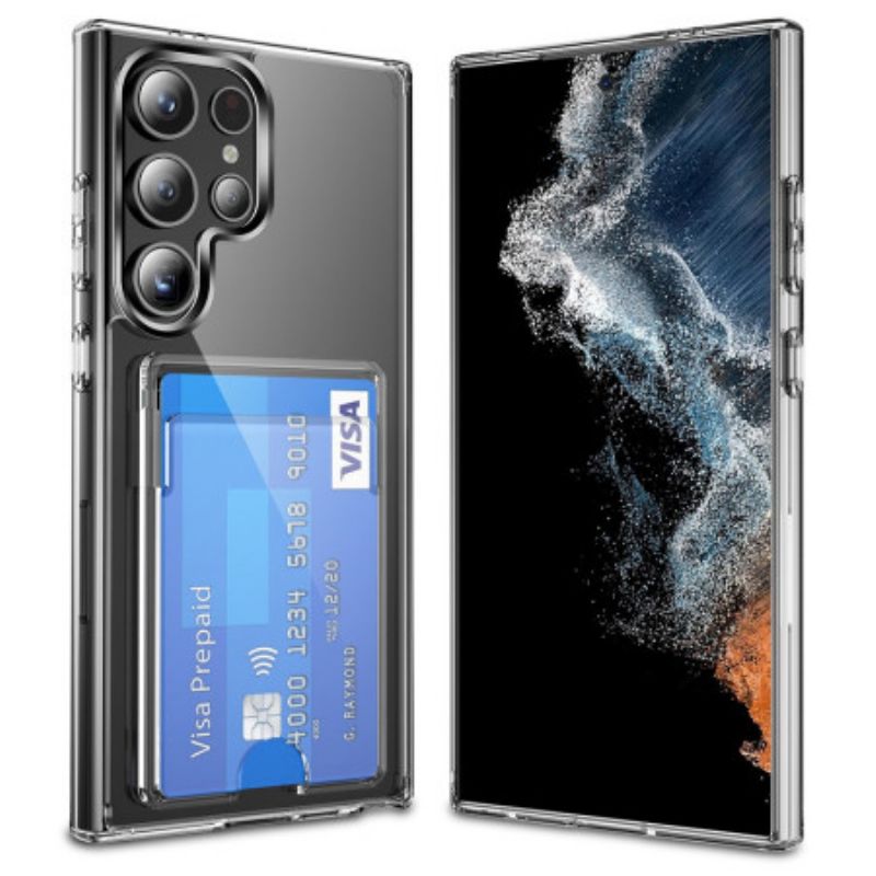 Κάλυμμα Samsung Galaxy S25 Ultra 5g Διαφανές Με Θήκη Κάρτας