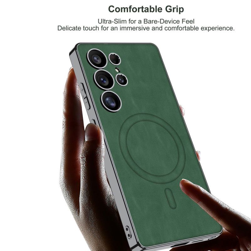 Κάλυμμα Samsung Galaxy S25 Ultra 5g Ματ Δέρμα Συμβατό Με Magsafe