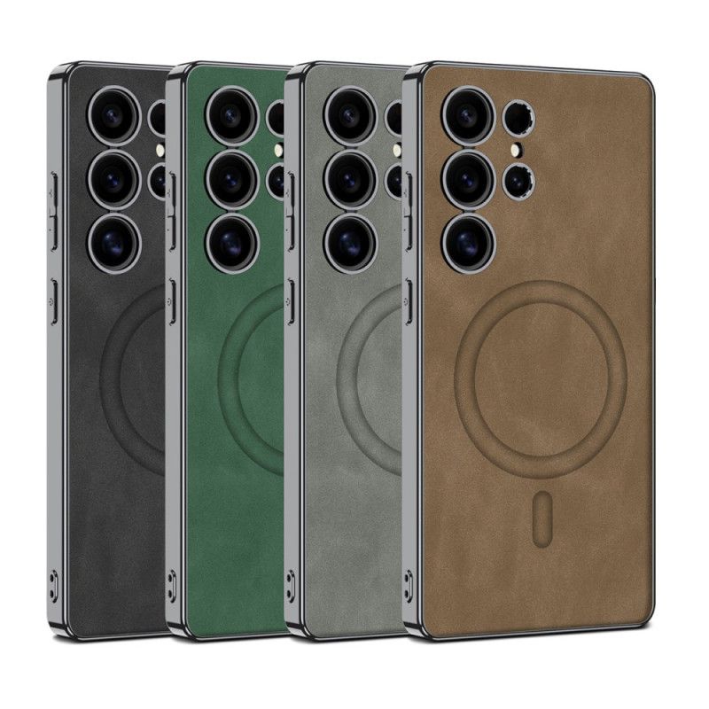 Κάλυμμα Samsung Galaxy S25 Ultra 5g Ματ Δέρμα Συμβατό Με Magsafe