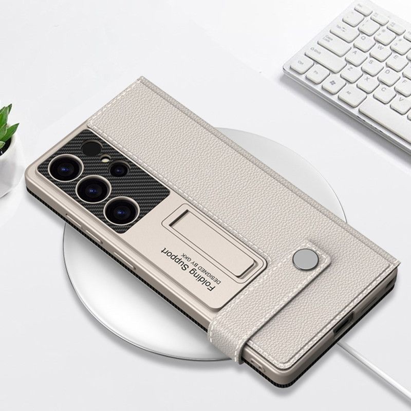 Κάλυμμα Samsung Galaxy S25 Ultra 5g Με Θήκη Καρτών Και Βάση Gkk