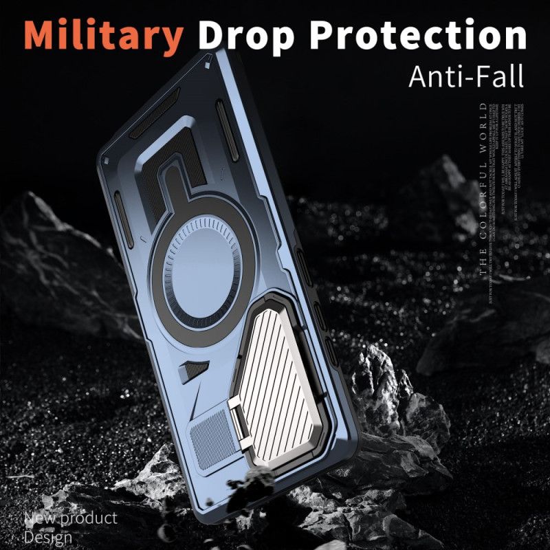 Κάλυμμα Samsung Galaxy S25 Ultra 5g Μεταλλικό Εφέ Με Κάλυμμα Φακού Και Βάση Σιλικόνης