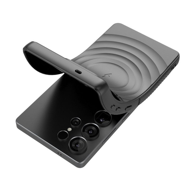 Κάλυμμα Samsung Galaxy S25 Ultra 5g Συμβατό Με Magsafe Κυματιστό Σχέδιο Με Βάση