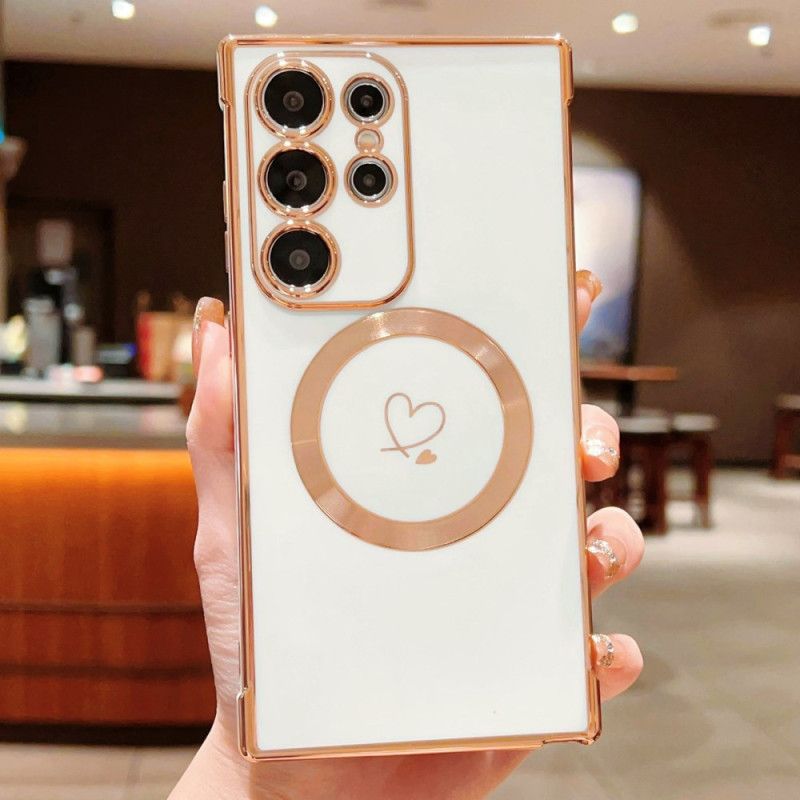 Κάλυμμα Samsung Galaxy S25 Ultra 5g Συμβατό Με Magsafe Σε Φιμέ Χρώμα Σιλικόνης