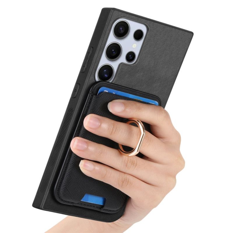 Κάλυμμα Samsung Galaxy S25 Ultra 5g Θήκες Κινητών Αποσπώμενη Μαγνητική Θήκη Καρτών Και Βάση