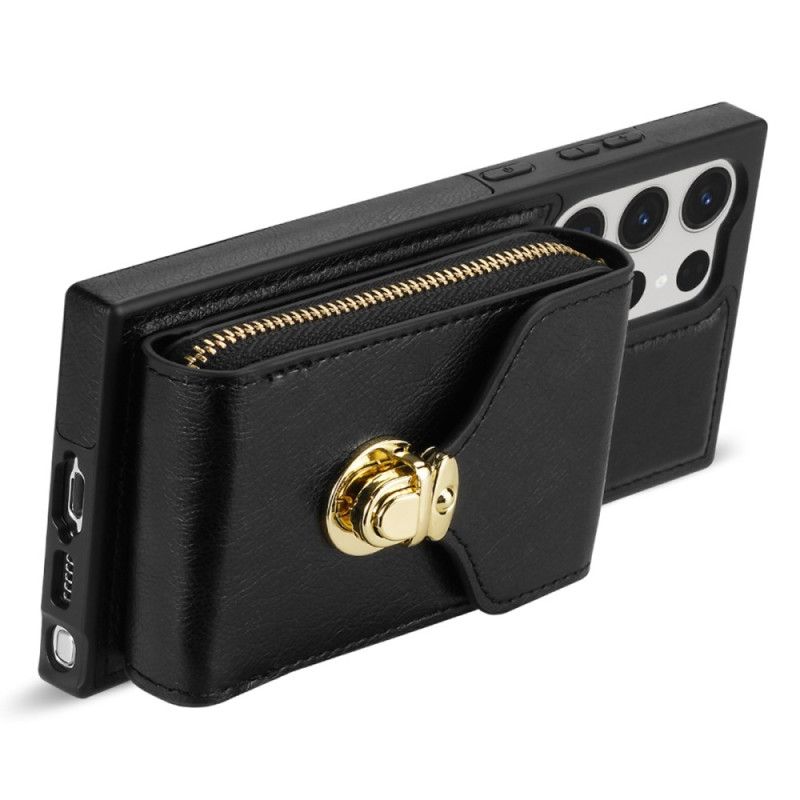 Κάλυμμα Samsung Galaxy S25 Ultra 5g Θήκες Κινητών Πορτοφόλι Με Φερμουάρ Και Ώμο