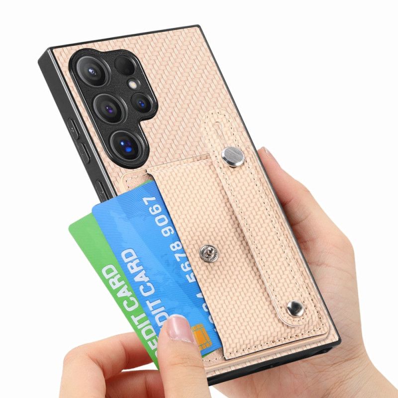 Κάλυμμα Samsung Galaxy S25 Ultra 5g Θήκες Κινητών Θήκη Καρτών Και Βάση Με Λουράκι