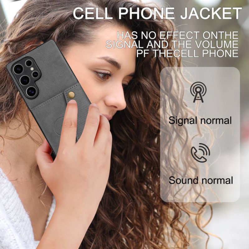 Κάλυμμα Samsung Galaxy S25 Ultra 5g Θήκη Καρτών Σε Ρετρό Στυλ Σιλικόνης