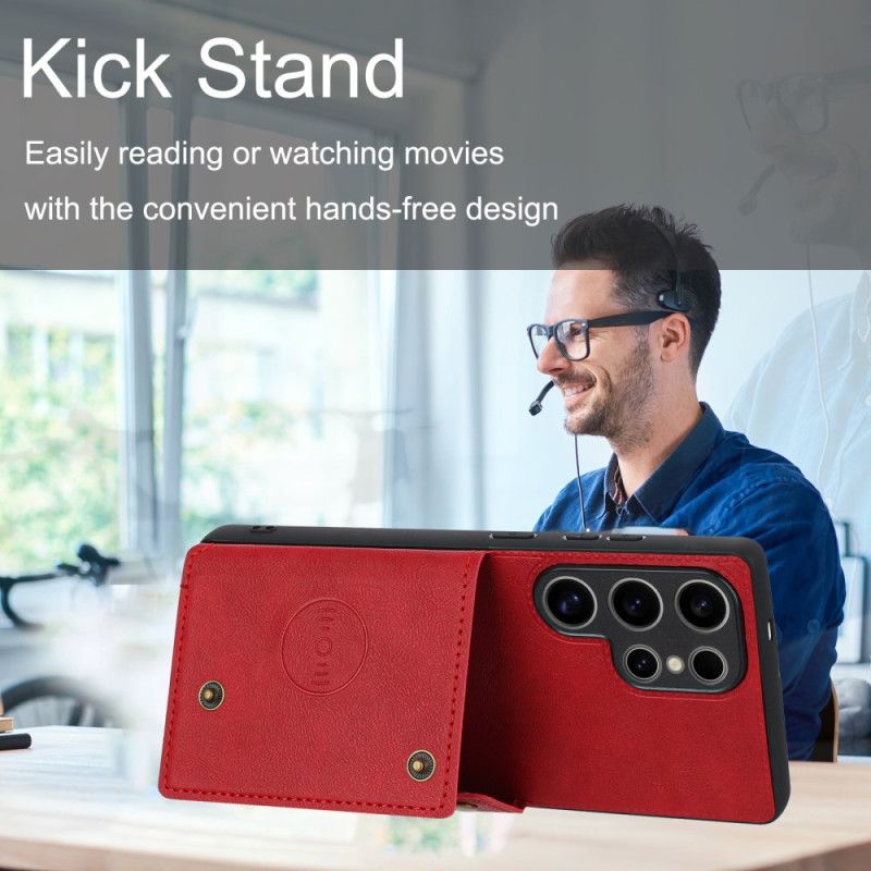 Κάλυμμα Samsung Galaxy S25 Ultra 5g Θήκη Καρτών Σε Ρετρό Στυλ Σιλικόνης