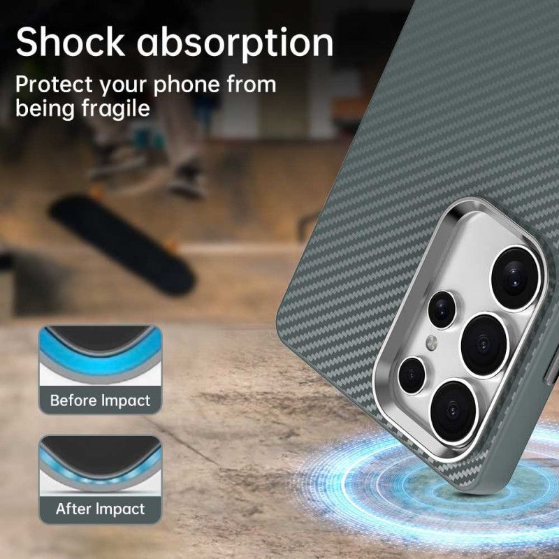 Κάλυμμα Samsung Galaxy S25 Ultra 5g Υφή Ινών Άνθρακα