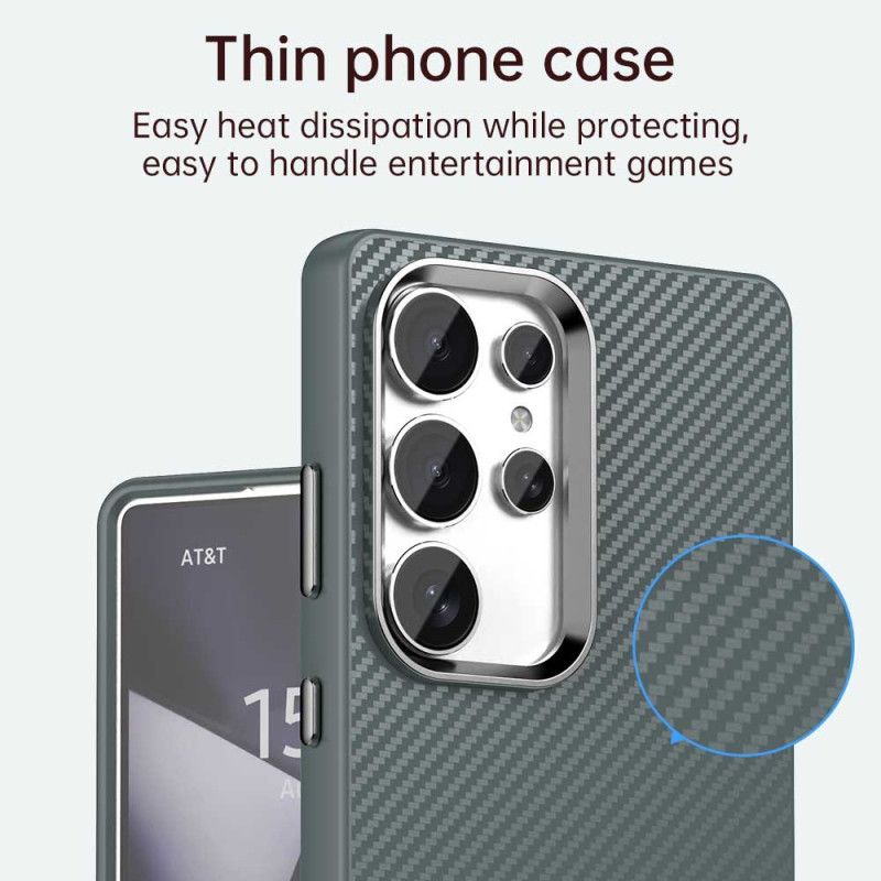 Κάλυμμα Samsung Galaxy S25 Ultra 5g Υφή Ινών Άνθρακα