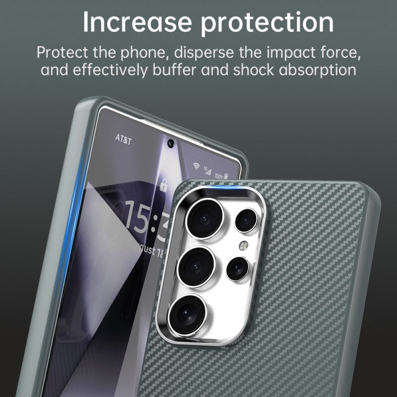 Κάλυμμα Samsung Galaxy S25 Ultra 5g Υφή Ινών Άνθρακα