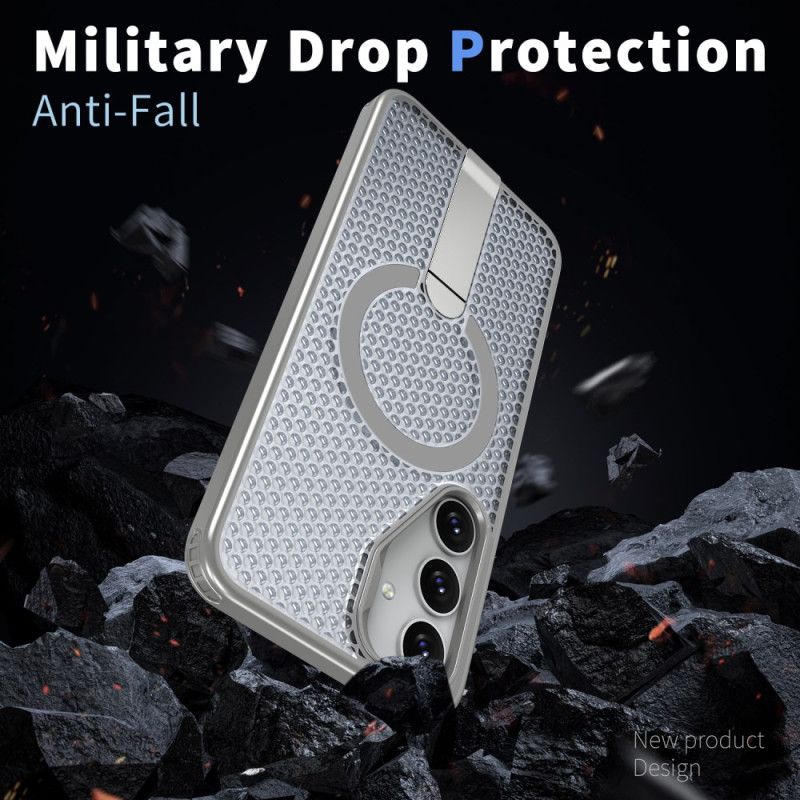 Κάλυμμα Samsung Galaxy S26 Μαγνητική Με Μαγνητική Βάση Και Βάση Πλέγματος Σιλικόνης