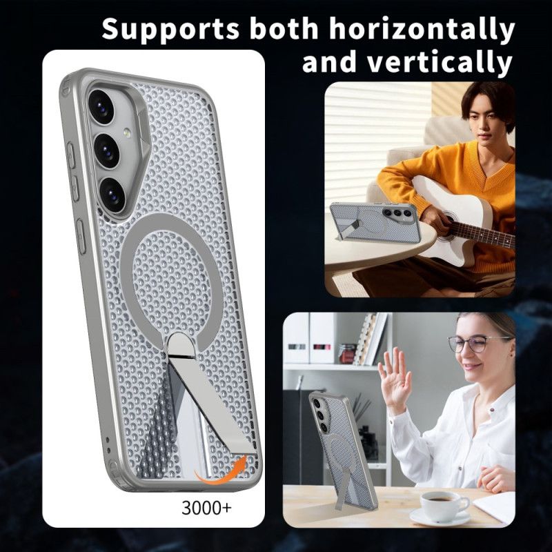 Κάλυμμα Samsung Galaxy S26 Μαγνητική Με Μαγνητική Βάση Και Βάση Πλέγματος Σιλικόνης