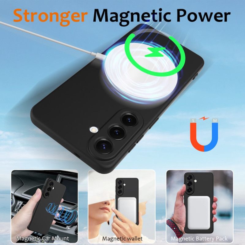 Κάλυμμα Samsung Galaxy S26 Μαγνητικό Πορτοφόλι Υγρής Σιλικόνης