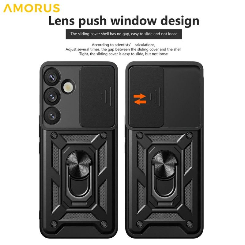 Κάλυμμα Samsung Galaxy S26 Plus Συρόμενο Κάλυμμα Κάμερας Και Ενσωματωμένη Βάση Σιλικόνης