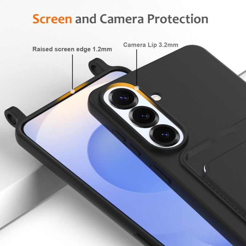 Κάλυμμα Samsung Galaxy S26 Plus Θήκη Για Κάρτες Και Κορδόνι