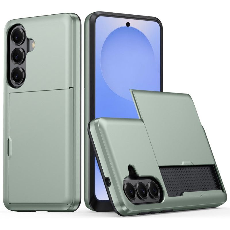 Κάλυμμα Samsung Galaxy S26 Plus Θήκη Καρτών Με Μεταλλικό Εφέ Σιλικόνης