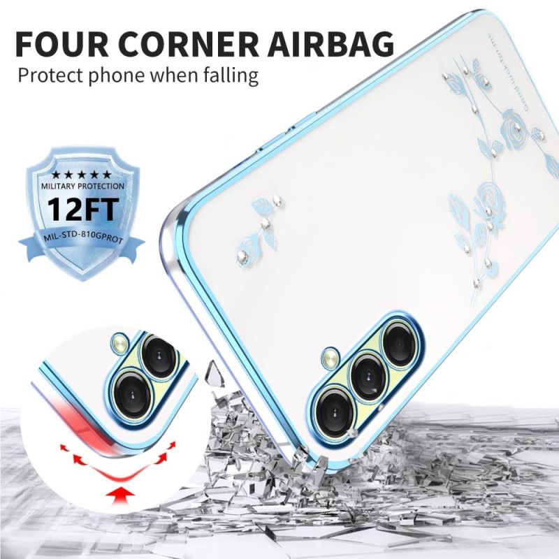 Κάλυμμα Samsung Galaxy S26 Θήκες Κινητών Στρας Και Λουλούδια Kadem