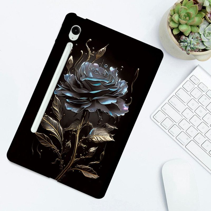 Κάλυμμα Samsung Galaxy Tab S10 Fe Plus Μαύρο Τριαντάφυλλο