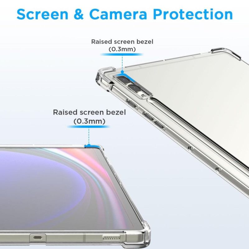 Κάλυμμα Samsung Galaxy Tab S10 Plus Διαφανές Με Βάση Γραφίδας