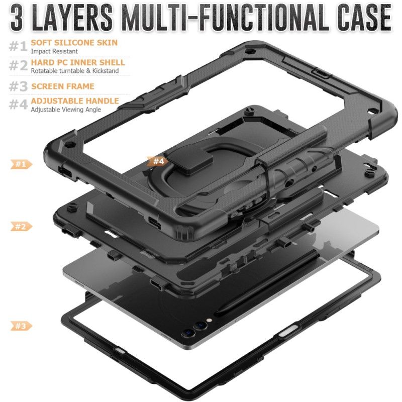 Κάλυμμα Samsung Galaxy Tab S10 Ultra Premium Προστασία Με Ιμάντα Ώμου
