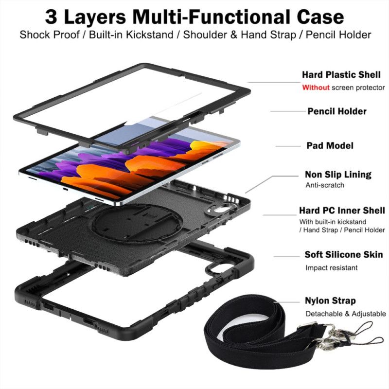 Κάλυμμα Samsung Galaxy Tab S11 Ανθεκτική Με Ιμάντα Ώμου