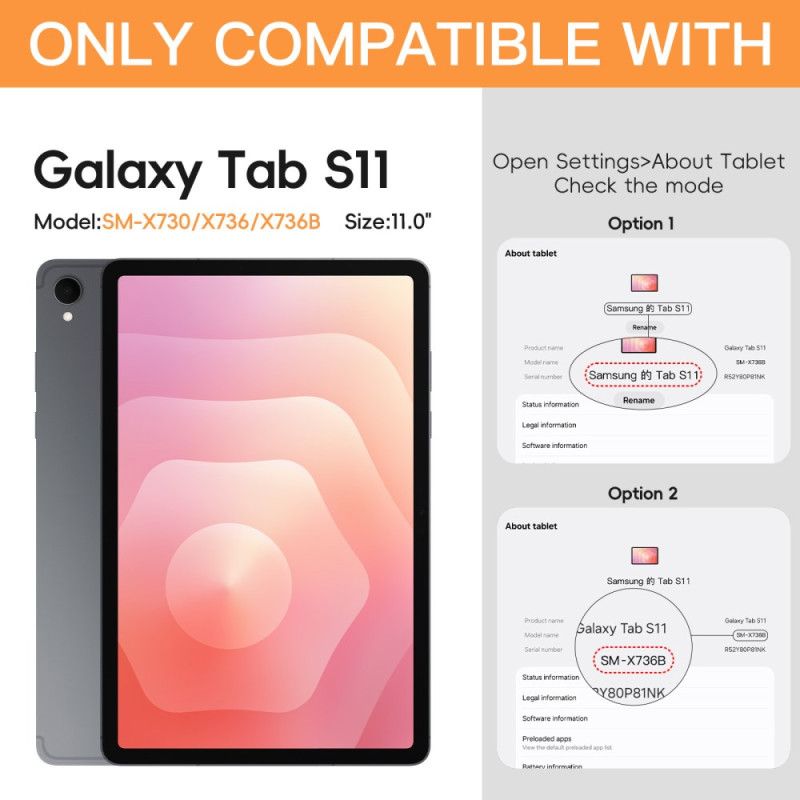 Κάλυμμα Samsung Galaxy Tab S11 Εξαιρετικά Ανθεκτική Με Βάση Γραφίδας Και Ώμο Ιμάντας